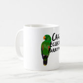 E ist für Eclectus Parrot Kaffeetasse (Vorderseite Links)