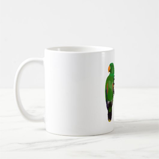 E ist für Eclectus Parrot Kaffeetasse (Links)