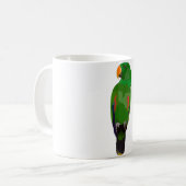 E ist für Eclectus Parrot Kaffeetasse (Vorderseite Links)