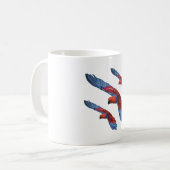 E ist für Eclectus Parrot Kaffeetasse (Vorderseite Links)