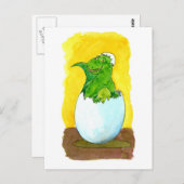 E ist für Ei Postkarte (Vorne/Hinten)