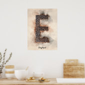 E ist für Elefant Poster (Küche)