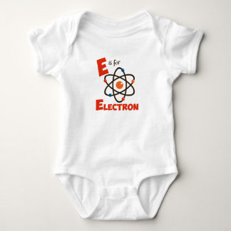 E ist für Elektron-Atomwissenschaft u. Baby Strampler