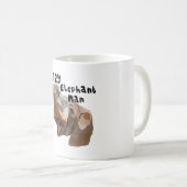 E ist für Elephant Kaffeetasse (VorderseiteRechts)
