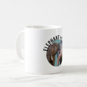 E ist für Elephant Keeper Kaffeetasse (Vorderseite Links)