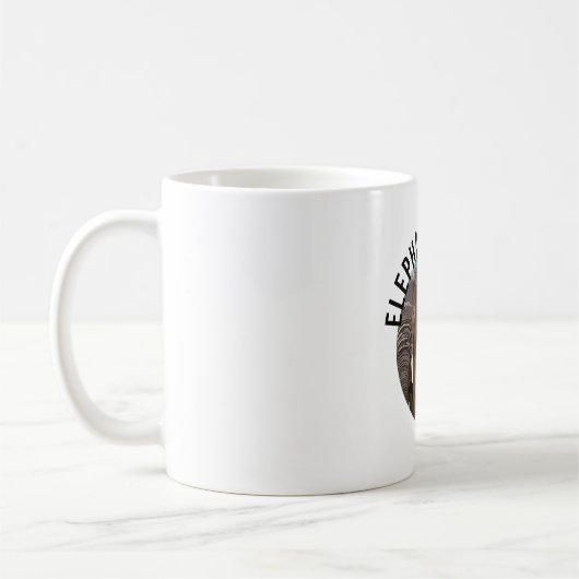 E ist für Elephant Keeper Kaffeetasse (Links)