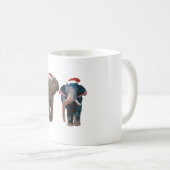 E ist für Elephant Weihnachten Kaffeetasse (VorderseiteRechts)