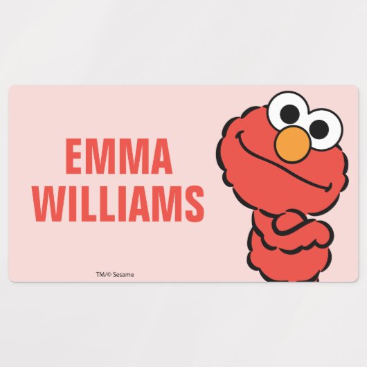 E ist für Elmo Etiketten (Design 2)