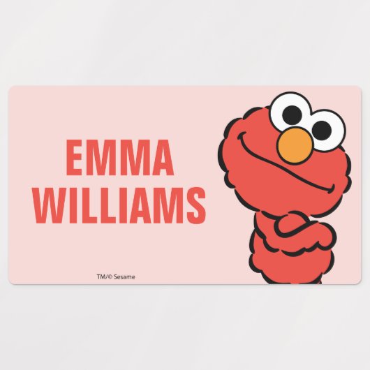 E ist für Elmo Etiketten (Design 1)
