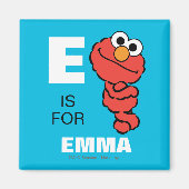 E ist für Elmo | Name hinzufügen Magnet (Vorne)