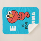 E ist für Elmo | Name hinzufügen Sherpadecke (Vorderseite (Horizontal))