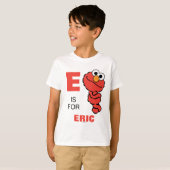 E ist für Elmo | Name hinzufügen T-Shirt (Vorne ganz)