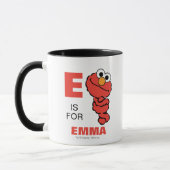 E ist für Elmo | Name hinzufügen Tasse (Links)