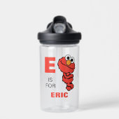 E ist für Elmo | Name hinzufügen Trinkflasche (Vorne)