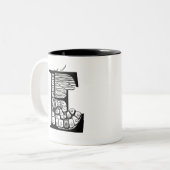 E ist für Epidermis (Tasse) Zweifarbige Tasse (Vorderseite Links)