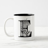 E ist für Epidermis (Tasse) Zweifarbige Tasse (Links)