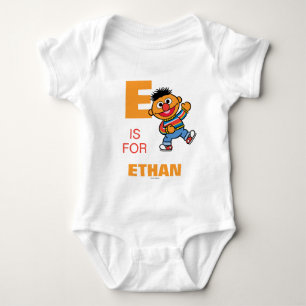 E ist für Ernie   Name hinzufügen Baby Strampler