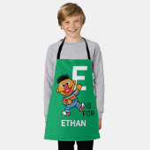 E ist für Ernie | Name hinzufügen Schürze (Getragen)