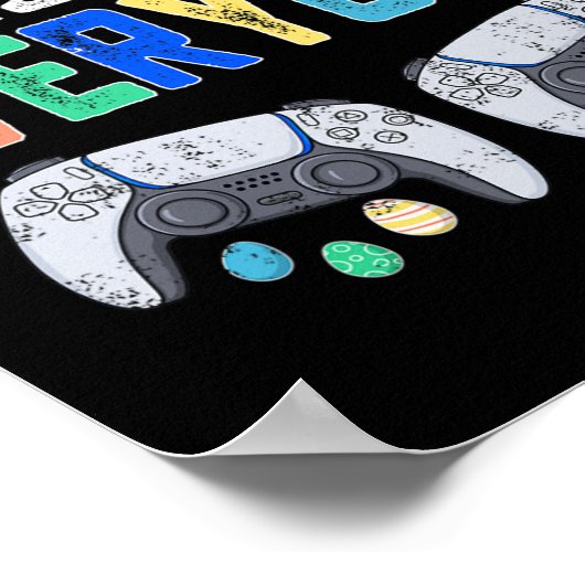 E ist für jeden Ostern Gamer Spaß Gaming Männer Ju Poster (Ecke)