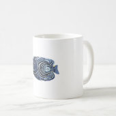 E ist für Kaiser Angelfisch Kaffeetasse (VorderseiteRechts)
