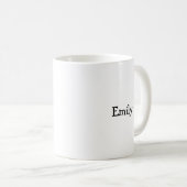 E ist für... Personalisiert Kaffeetasse (VorderseiteRechts)