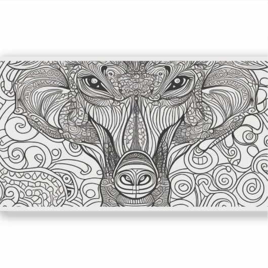 E.J. Gold-Affengesicht Entfernbarer Vinyl Aufkleber (Vorderseite)