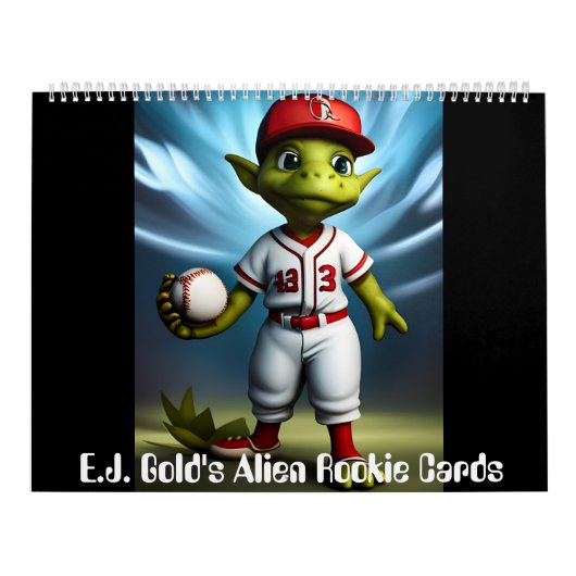 E.J. Gold Alien Rookie Card Kalender (Titelbild)