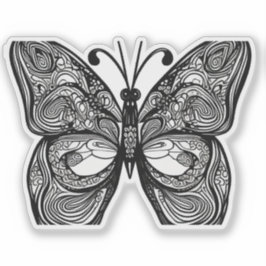 E.J. Gold Butterfly Removable Vinyl Aufkleber