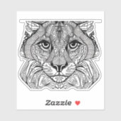 E.J. Gold Cat Factory Removable Vinyl Aufkleber (Blatt)