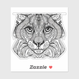 E.J. Gold Cat Factory Removable Vinyl Aufkleber