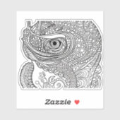 E.J. Gold Chameleon Removable Vinyl Aufkleber (Blatt)