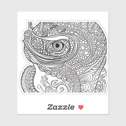 E.J. Gold Chameleon Removable Vinyl Aufkleber (Blatt)