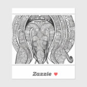 E.J. Gold Dolphin-Gesichter Entfernbarer Vinyl Aufkleber (Blatt)