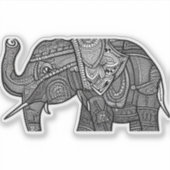 E.J. Gold Elephant Removable Vinyl Aufkleber (Vorderseite)