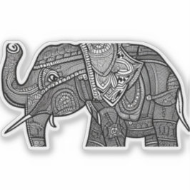 E.J. Gold Elephant Removable Vinyl Aufkleber