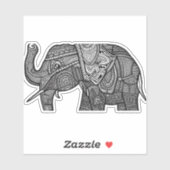 E.J. Gold Elephant Removable Vinyl Aufkleber (Blatt)
