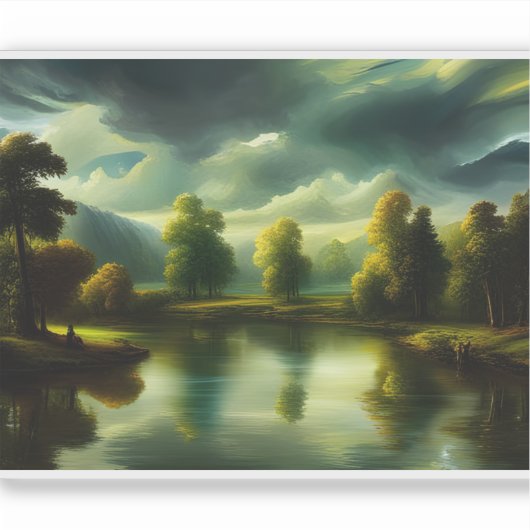 E.J. Gold Ethereal Morgendämmerung im Grünen Vinyl Aufkleber (Vorderseite)