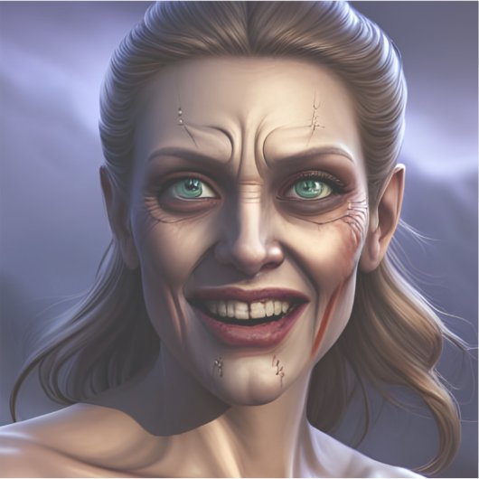 E.J. Gold lächelnd antike Prinzessin Vinyl Aufkleber (Vorderseite)