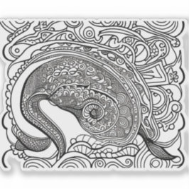 E.J. Gold Peacock Removable Vinyl Aufkleber