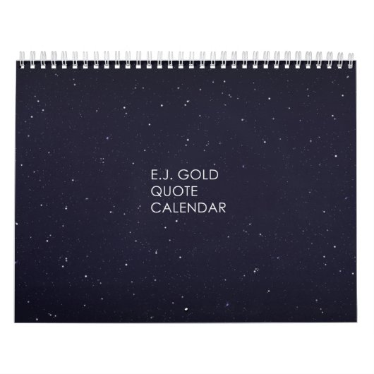 E.J. Gold Quote Calendar Kalender (Titelbild)