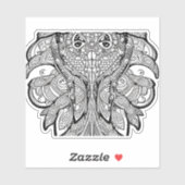 E.J. Gold Tintenfisch Entfernbarer Vinyl Aufkleber (Blatt)