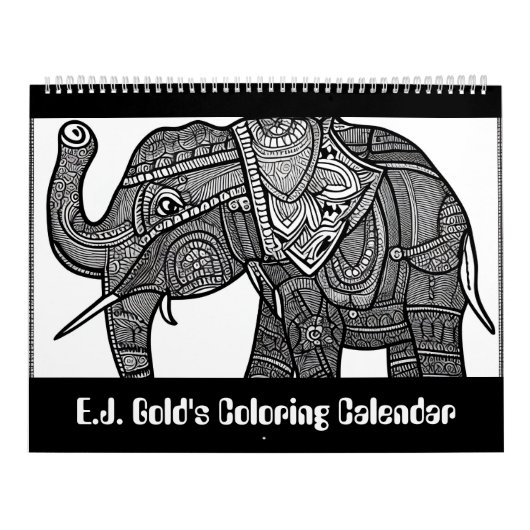 E.J. Gold's Wildlife Coloring Kalender (Titelbild)