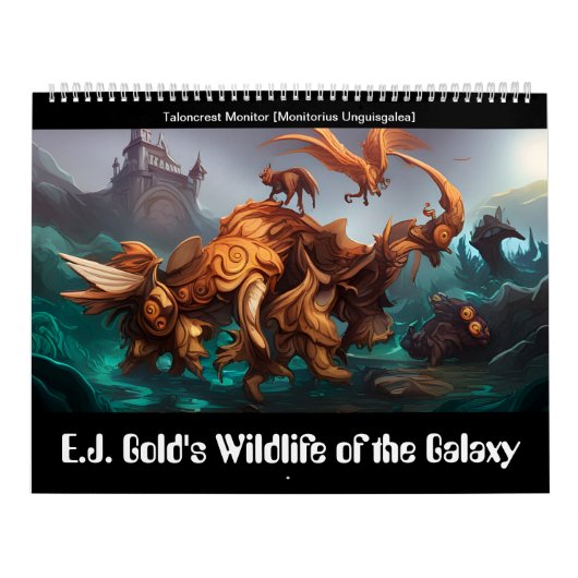 E.J. Gold's Wildlife of the Galaxy Kalender (Titelbild)