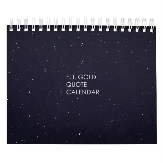 E.J Goldzitat-Tabellen-Kalender Kalender (Titelbild)