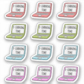 E-Learning Home Schooling Reminder Notebook-Planer Aufkleber (Vorderseite)