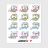 E-Learning Home Schooling Reminder Notebook-Planer Aufkleber (Blatt)