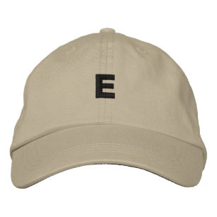 E - Letter Monogram Atemberaubend Handsome Adorabl Bestickte Baseballkappe