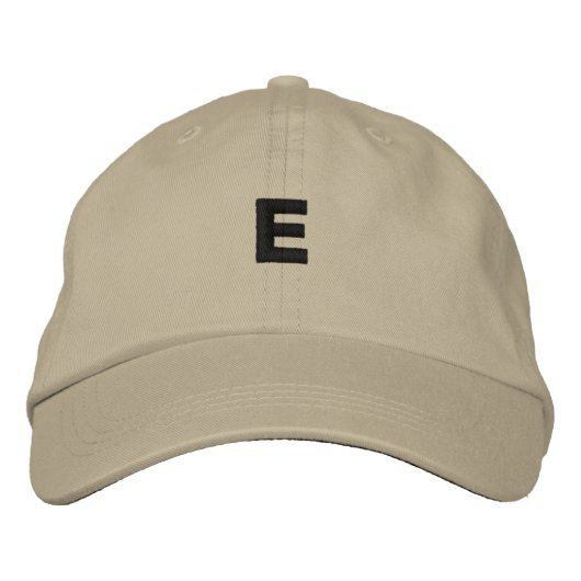 E - Letter Monogram Atemberaubend Handsome Adorabl Bestickte Baseballkappe (Vorderseite)