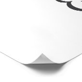 E Letter Monogram Grünpflanzen Kinderzimmer Namens Poster (Ecke)