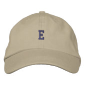 E Letter Symbol Monogram bestickt Bestickte Baseballkappe (Vorderseite)